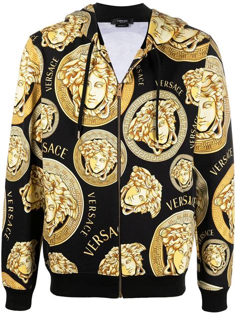 versace black medusa hoodie|Versace Medusa t shirt men.